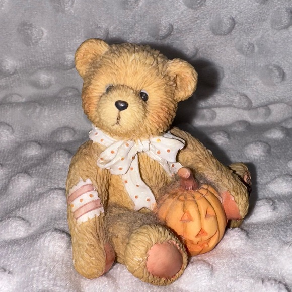 Cherished Teddies “Oscar” October Collectible Teddy Bear Figurine circa 1993 - Picture 2 of 4